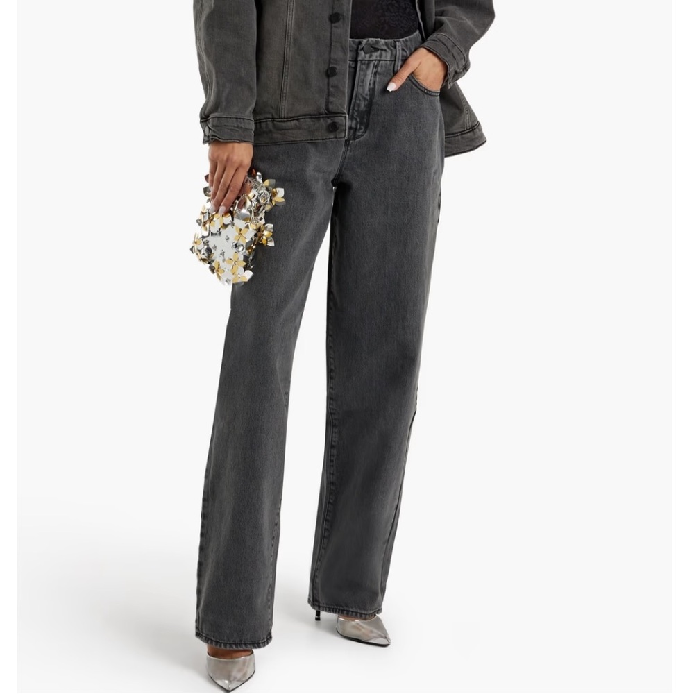 Good American Good 90's faded gray boyfriend jeans Size 16. New with tags.